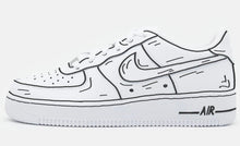 Charger l&#39;image dans la galerie, Personnalisation sur mesure. Sneaker Nike Air Force One Personnalisation Cartoon. Custom Cartoon